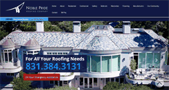 Desktop Screenshot of nobleprideroofing.com